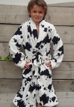 Little Cow Badjas / Kinder Badjas - M (7-8 Jaar)