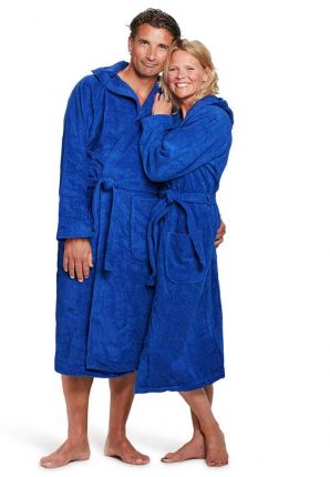 Koningsblauwe badjas