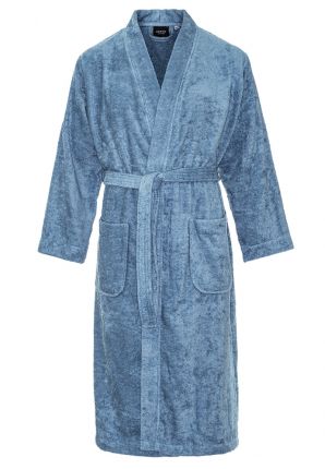Denim kimono van badstof katoen