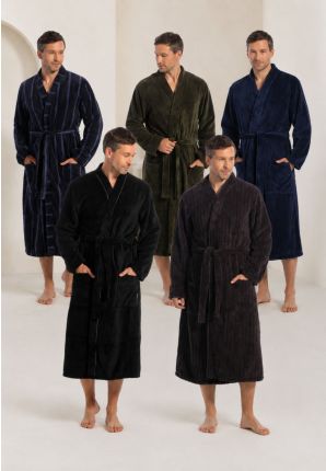 Ten Cate fleece kimono badjas voor heren