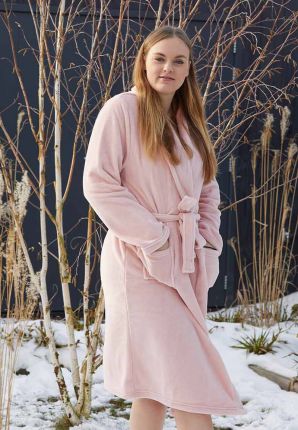 Poeder roze kamerjas in fleece