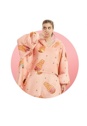 Fleece snuggie ijsjes