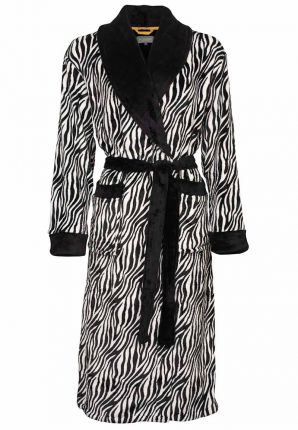 Fleece kamerjas zebramotief