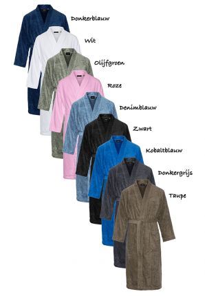 Kimono van badstof katoen personaliseren – keuze uit 9 kleuren