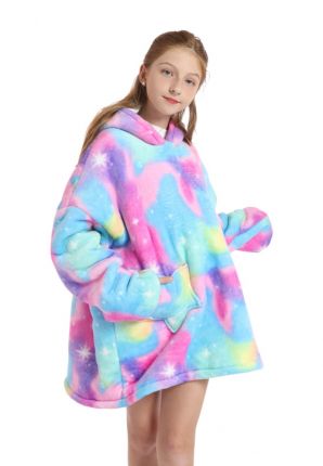 Fleece kindersnuggie Tie-dye 