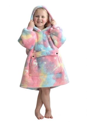 Unicorn snuggie glow - klein kind - mt. 104 t/m 134