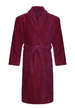 Coreplush® saunabadjas katoen - bordeauxrood