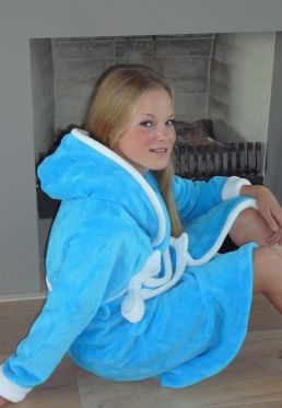 Badjas kids turquoise