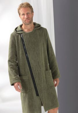 Heren kamerjas rits groen - Cawo