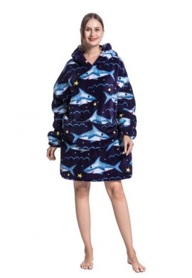 Fleece snuggie haaien