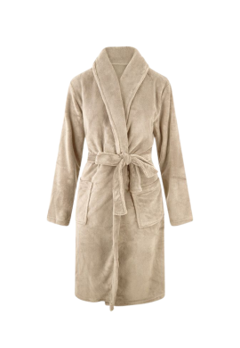 Zand kinderbadjas in fleece