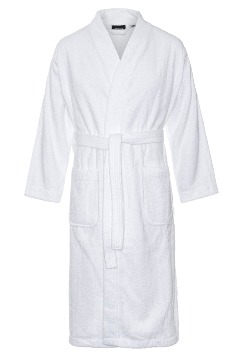 Kimono Badstof Katoen - Wit-l/xl