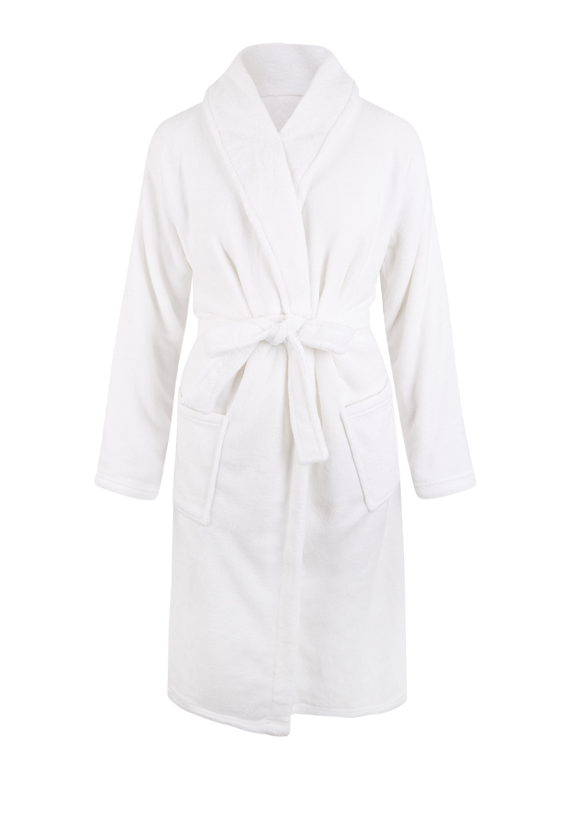 Relax Company Witte Badjas Fleece - Unisex-s/m